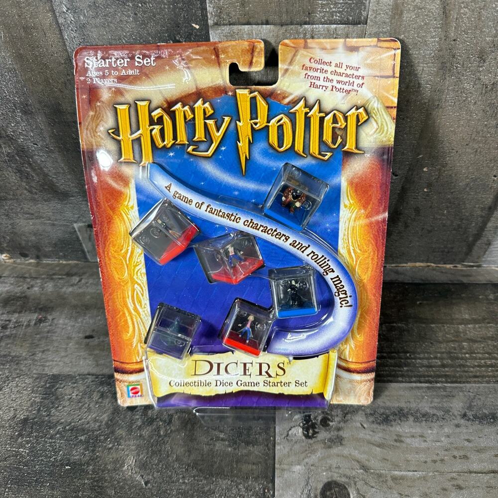 Harry Potter Vintage Dicers Dice Game 2001 Starter Set, NEW
